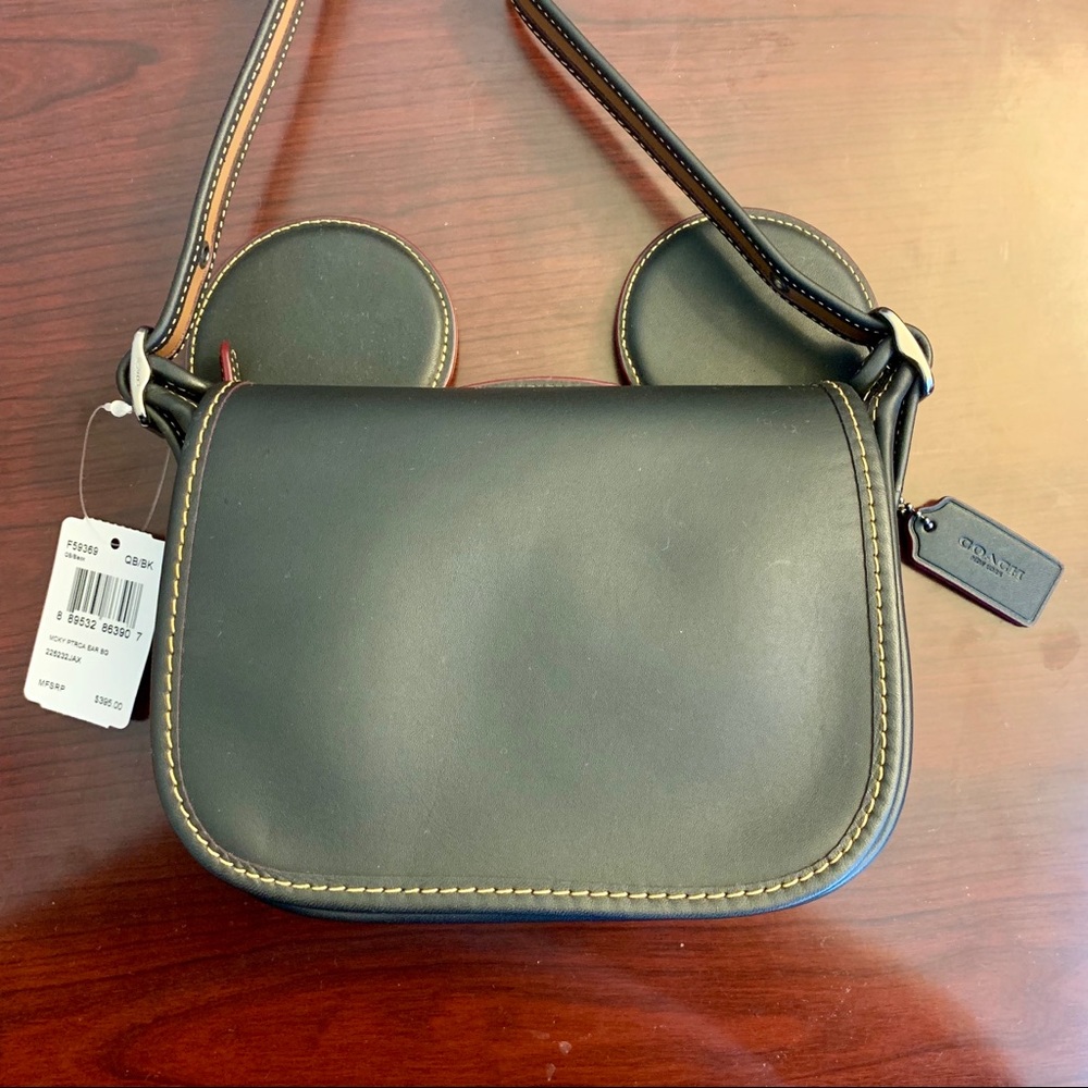 🆕 Disney x Coach Patricia Ear Black Crossbody Bag